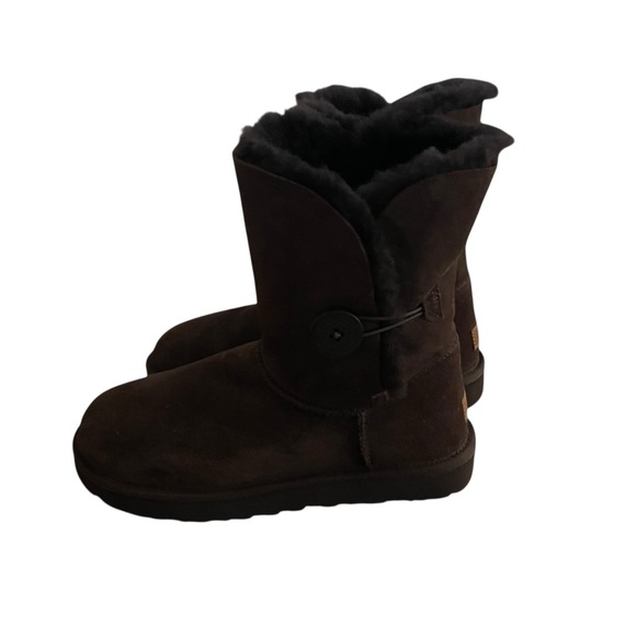NWT UGG Brown Shearling Boots Size 10 - Picture 5 of 8
